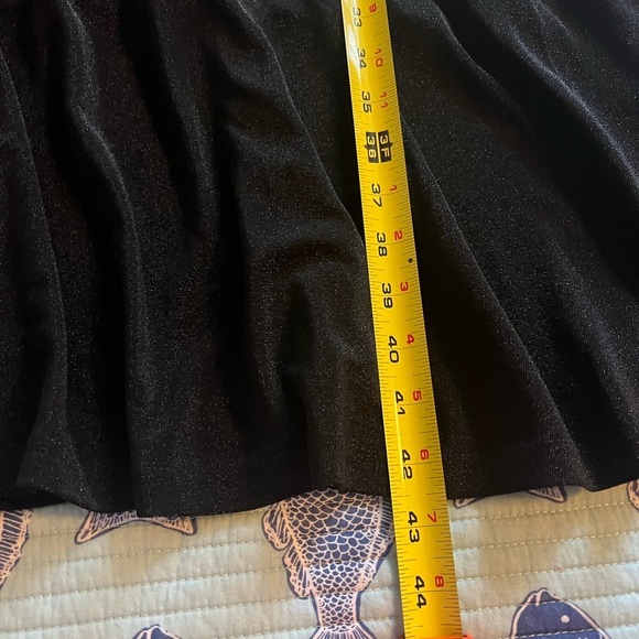 Brides May Elegant Black Mini Dress – Sz S – Ruffle Sleeves & Shimmering Design - Picture 11 of 11